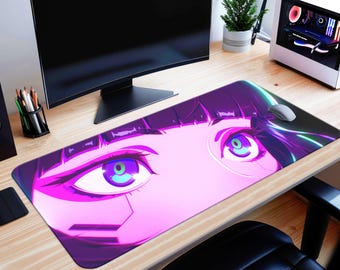 Lucyna Kushinada Desk Mat Cyberpunk Edgerunners Mouse Pad Lucy Mouse Pad PC Gaming Desk Pad, Lucyna Keyboard Mat Cyberpunk Playmat  Mousepad