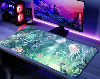 Hollow Knight Desk Mat Gaming Mouse Pad, Silksong PC Gaming Desk Pad, Video Game Keyboard Mat Gift, Hollow Knight Mousemat