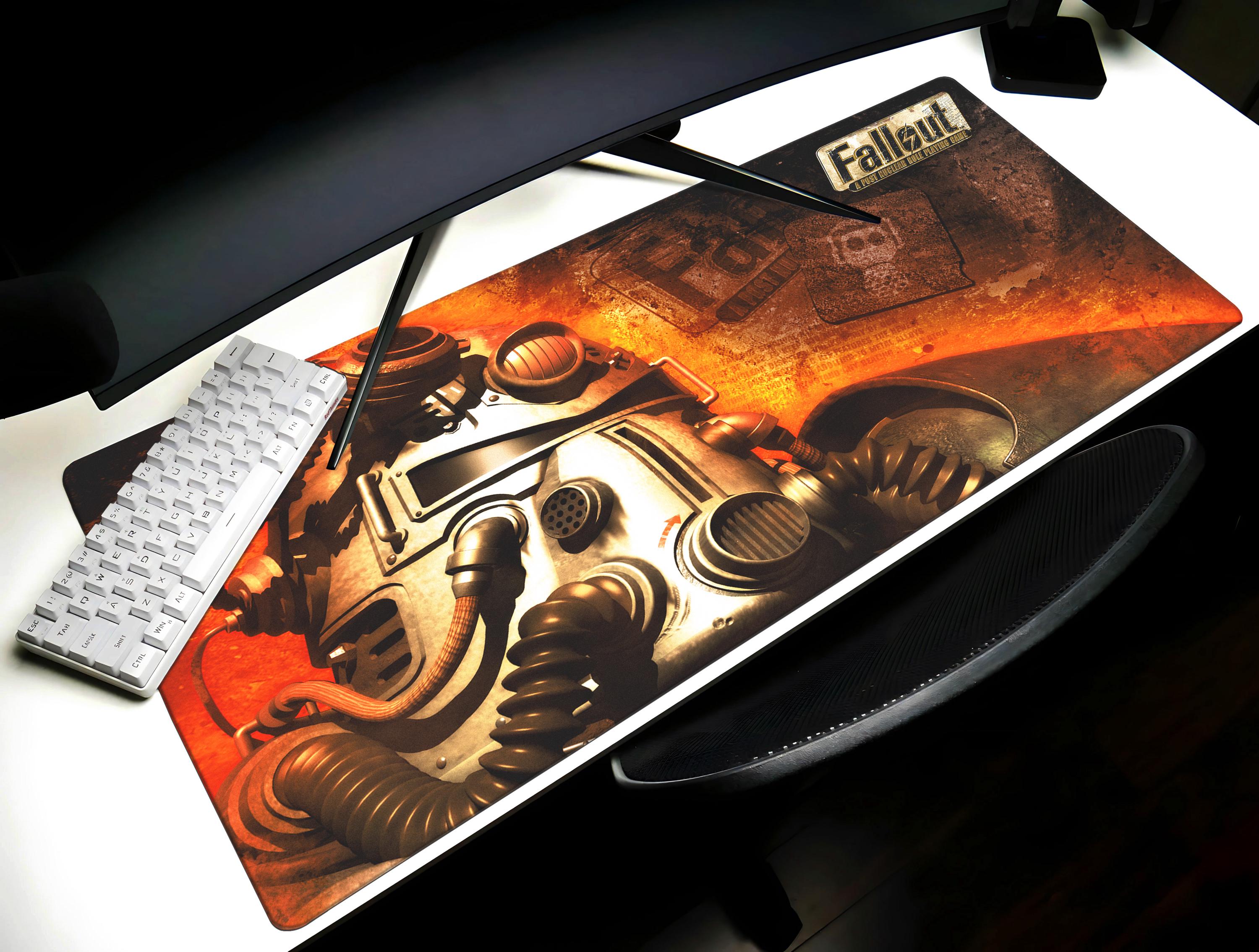 Fallout Desk Mat Gaming Mouse Pad, Fallout Desk Pad, Vault-tec PC