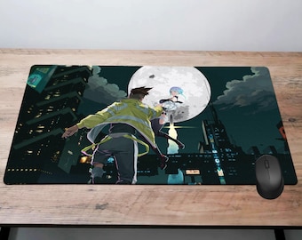 サイバーパンク エッジランナーズ デスクマット アニメマウスパッド、エッジランナーズ マウスパッド PC ゲーミングデスクパッド、ルシーナ キーボードマット、サイバーパンク プレイマット マウスパッド