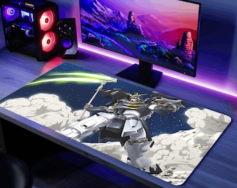 Deathscythe Desk Mat Gundam Mobile Suit Mouse Pad, TCG Card Game GCG Playmat Gaming Mat Gift Keyboard Mat, Gundam Extended Mouse Pad
