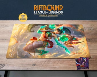 Kai'Sa Riftbound Playmat TCG Card Mat, Rift Bound Kaisa Heavenscale Gamemat, Riftbound Gift Mouse Pad, 24x14 Game Mat League of Legends Mat