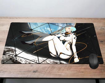 Cyberpunk Edgerunners Desk Mat Anime Mouse Pad, Edgerunners Mouse Pad PC Gaming Desk Pad, Lucyna Keyboard Mat , Cyberpunk Playmat  Mousepad