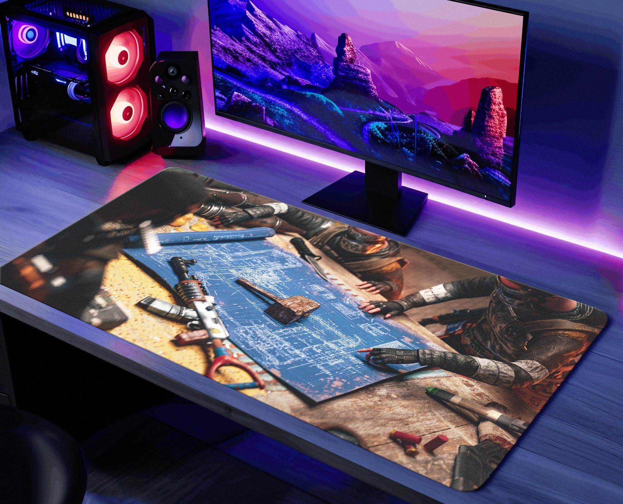 Rust Blueprint Mouse Pad XL Custom PC Desk Mat, Rust Gaming Mat, Rust ...