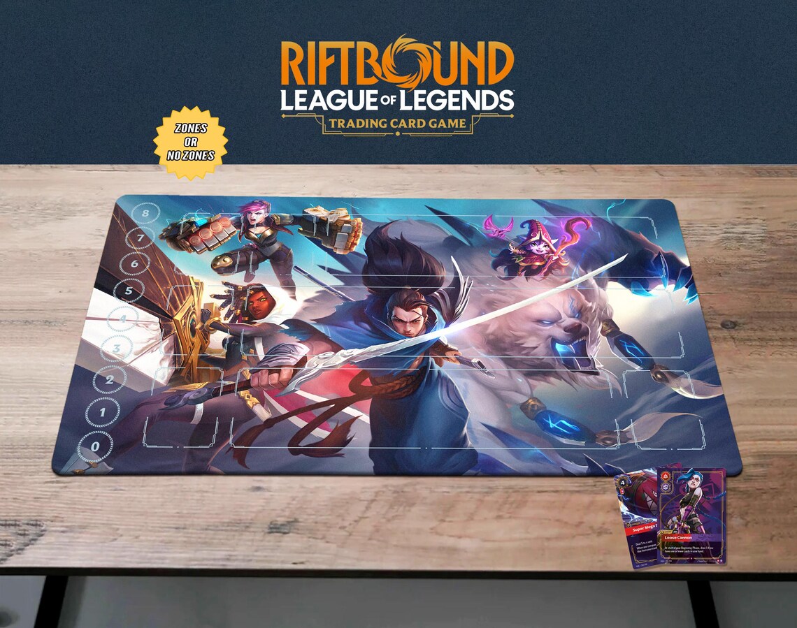 Riftbound Playmat Yasuo TCG Card Mat, Rift Bound Lulu Gamemat, Mouse ...
