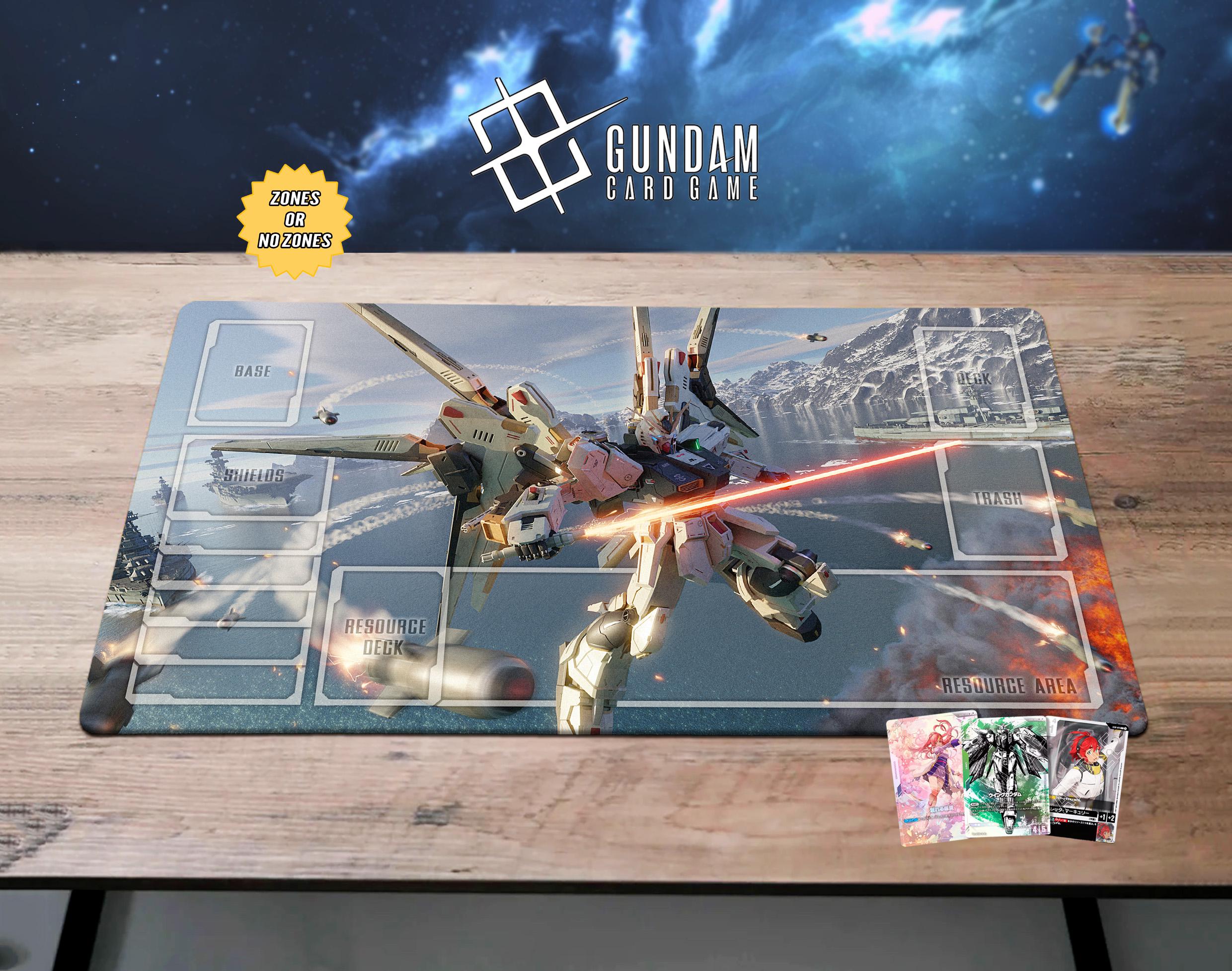 ウイングガンダムゼロ　プレイマット Gundam Playmat Wing Gundam Zero Deskmat TCG Card Game Freedom GCG