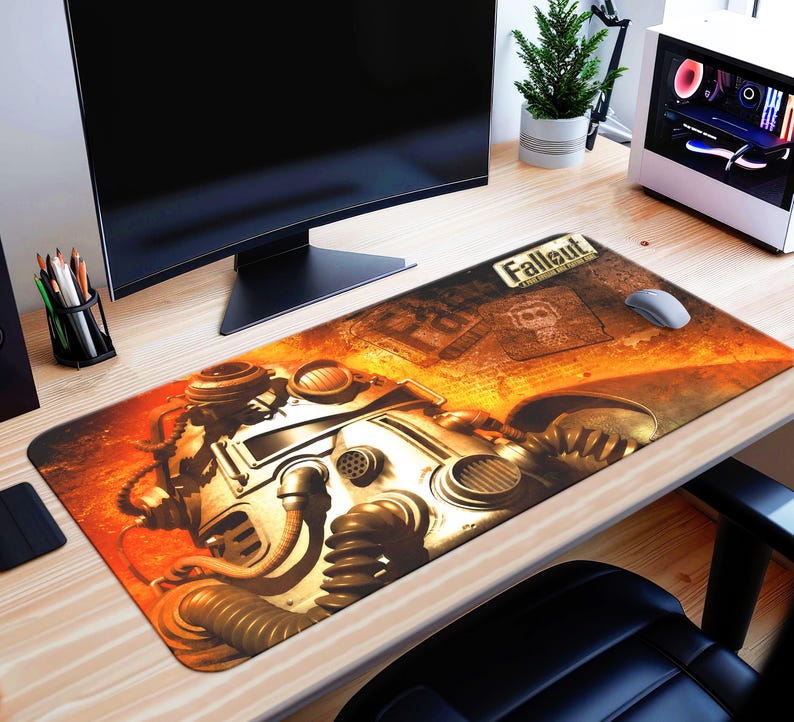 Vault Fallout Mat Fallout Desk Mat Gaming Mouse Pad, Fallout Desk Pad, Vault-tec PC ...