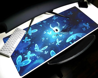 Hollow Knight bureaumat gaming-muismat, Silksong pc-gaming bureaumat, videogame toetsenbordmat cadeau, holle ridder muismat