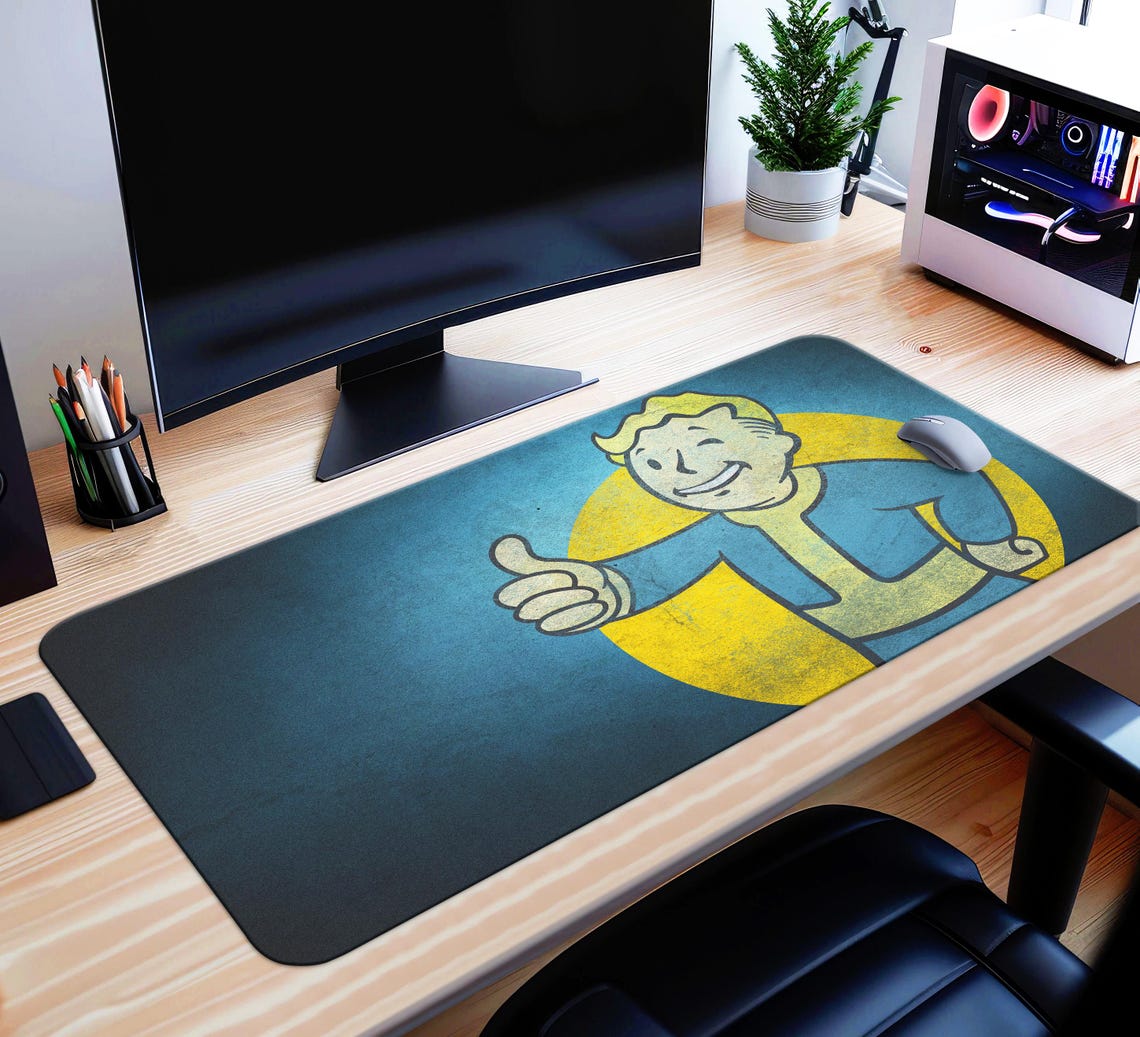 Fallout Desk Mat Gaming Mouse Pad, Pip-boy Fallout Desk Pad, Vault-tec ...