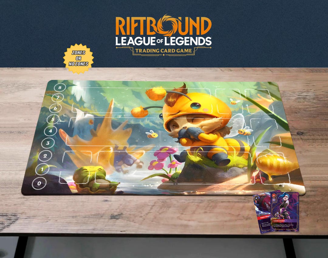 Beemo Riftbound Playmat TCG Card Mat, Rift Bound Teemo Gamemat ...