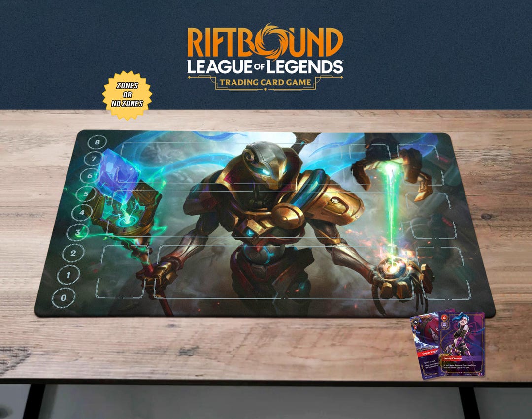 Viktor Playmat Ahri TCG Card Mat, Rift Bound Gamemat Mouse Pad Gift ...
