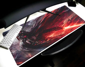 Star Wars Desk Mat Darth Vader Mouse Pad XL, Star Wars Gaming Mat, Vader Keyboard Pad, Star Wars Mousemat, Custom PC Playmat