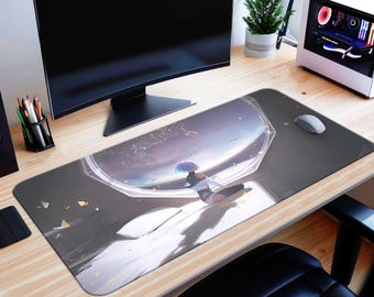 Lucyna Kushinada Desk Mat Cyberpunk Edgerunners Mouse Pad Lucy Mouse Pad PC Gaming Desk Pad, Lucyna Keyboard Mat Cyberpunk Playmat  Mousepad