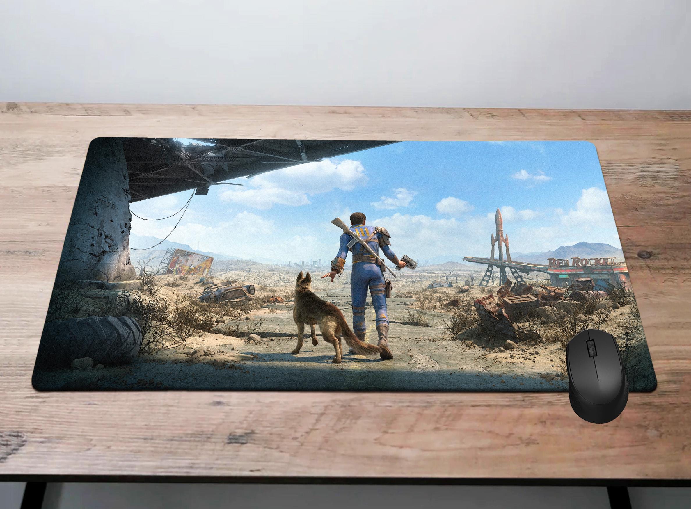 Fallout Desk Mat Gaming Mouse Pad, Fallout Dogmeat Desk Pad, Vault-tec ...