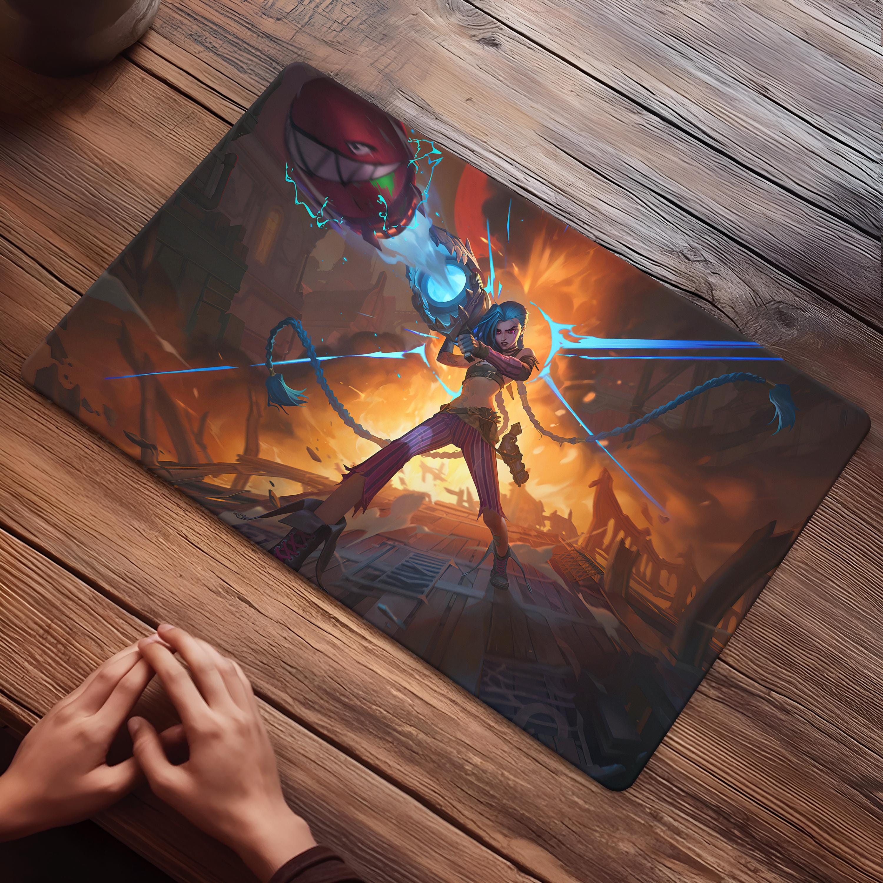 Riftbound Playmat Jinx Card Mat, Rift Bound Gamemat Mouse Pad Gift ...