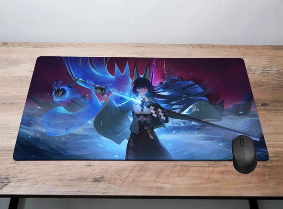 Zenless Zone Zero Desk Mat, ZZZ Gaming Pad, Hoshimi Miyabi Mouse