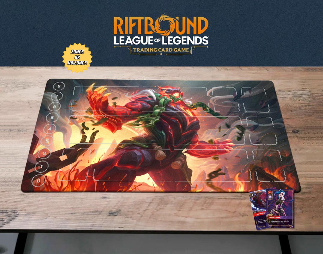 Volibear Riftbound Playmat TCG Card Mat, Imposing Rift Bound Gamemat ...