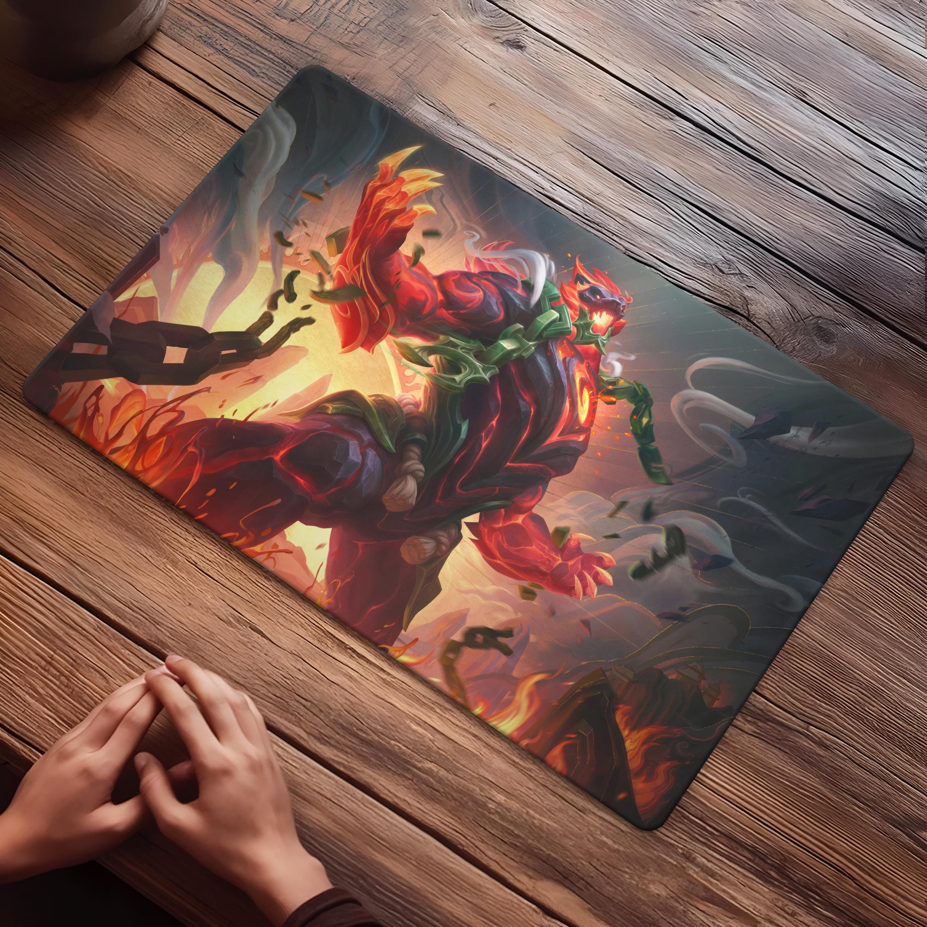 Volibear Riftbound Playmat TCG Card Mat, Imposing Rift Bound Gamemat ...