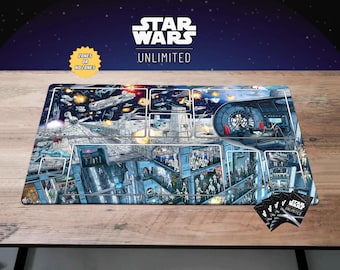 スターウォーズ プレイマット バトル・オブ・ホス TCG ゲームマット スターウォーズ アンリミテッド ゲーミングマット プレミアム 3mm厚 TCG SWU 装飾ギフト