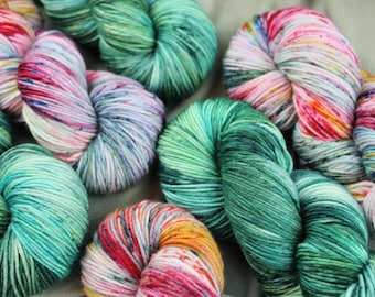 The Lagoon Resort Duo Set — 2 Full-Size Skeins | Hand-Dyed Sport / Sock Weight Yarn | Extra Soft Merino