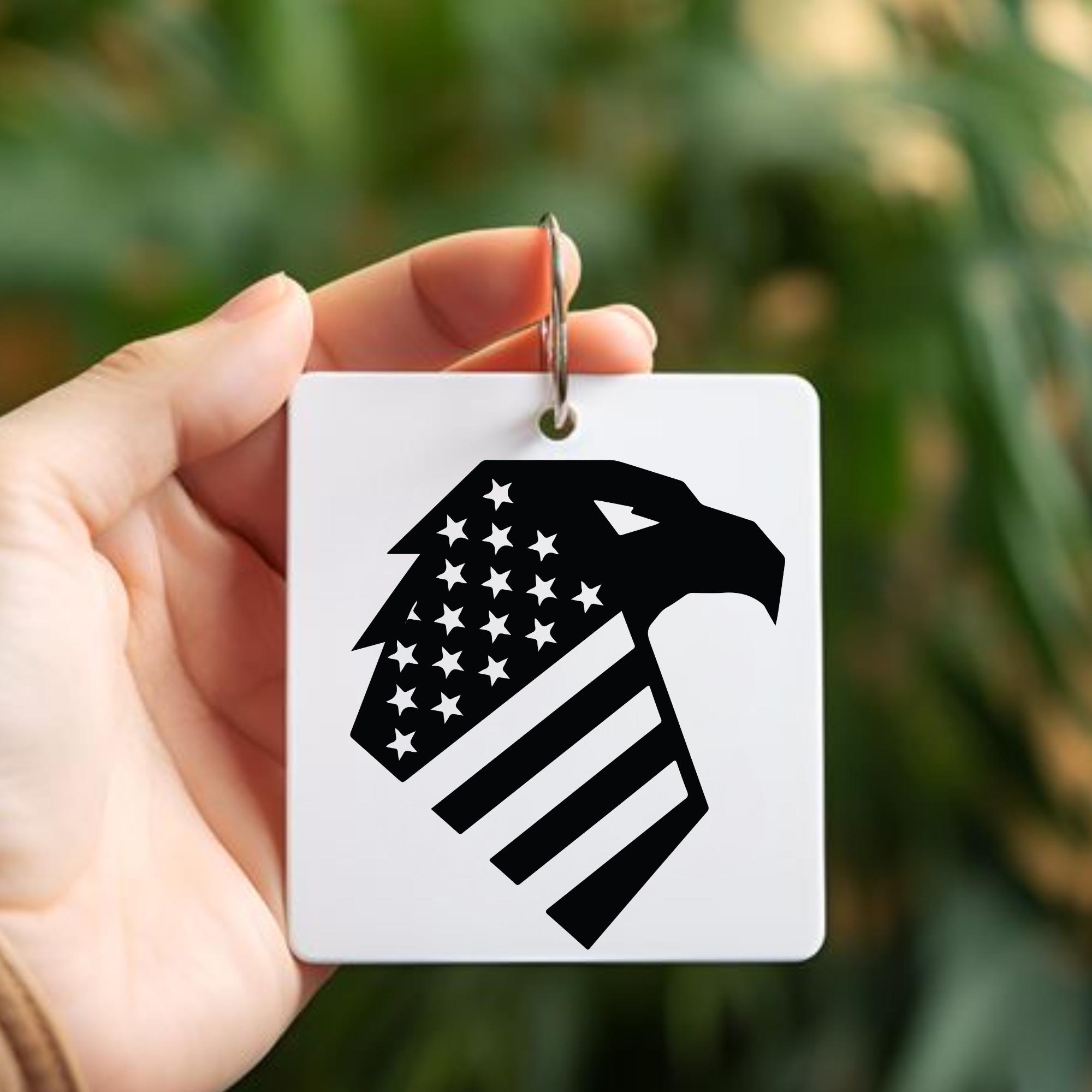 Patriotic Eagle USA Flag SVG Bundle, American Bald Eagle Design ...