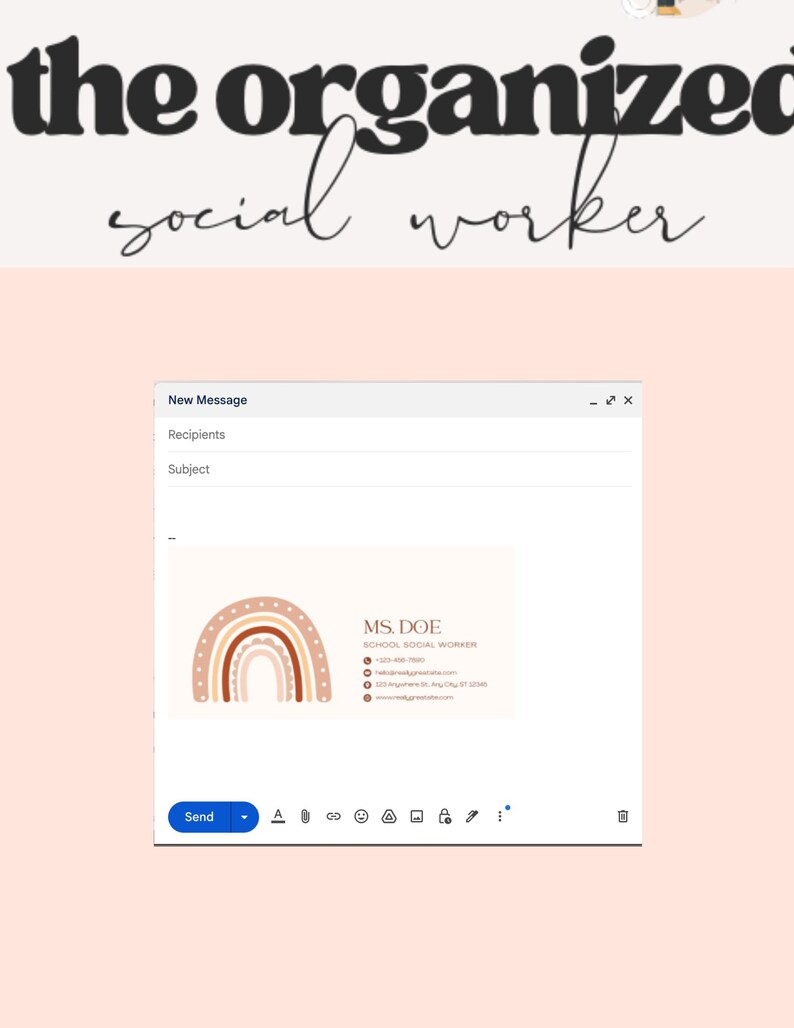 Pastel Rainbow Aesthetic Email Signature - Etsy