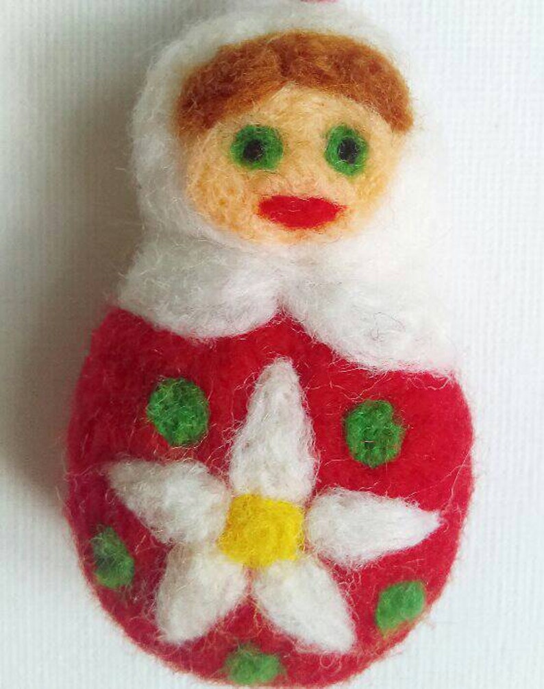Christmas Nesting Doll Ornament Set Etsy