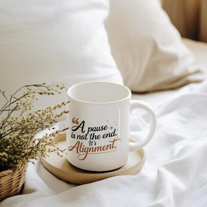 Tazza di allineamento, regalo per la cura di sé, tazza da caffè con promemoria delicato