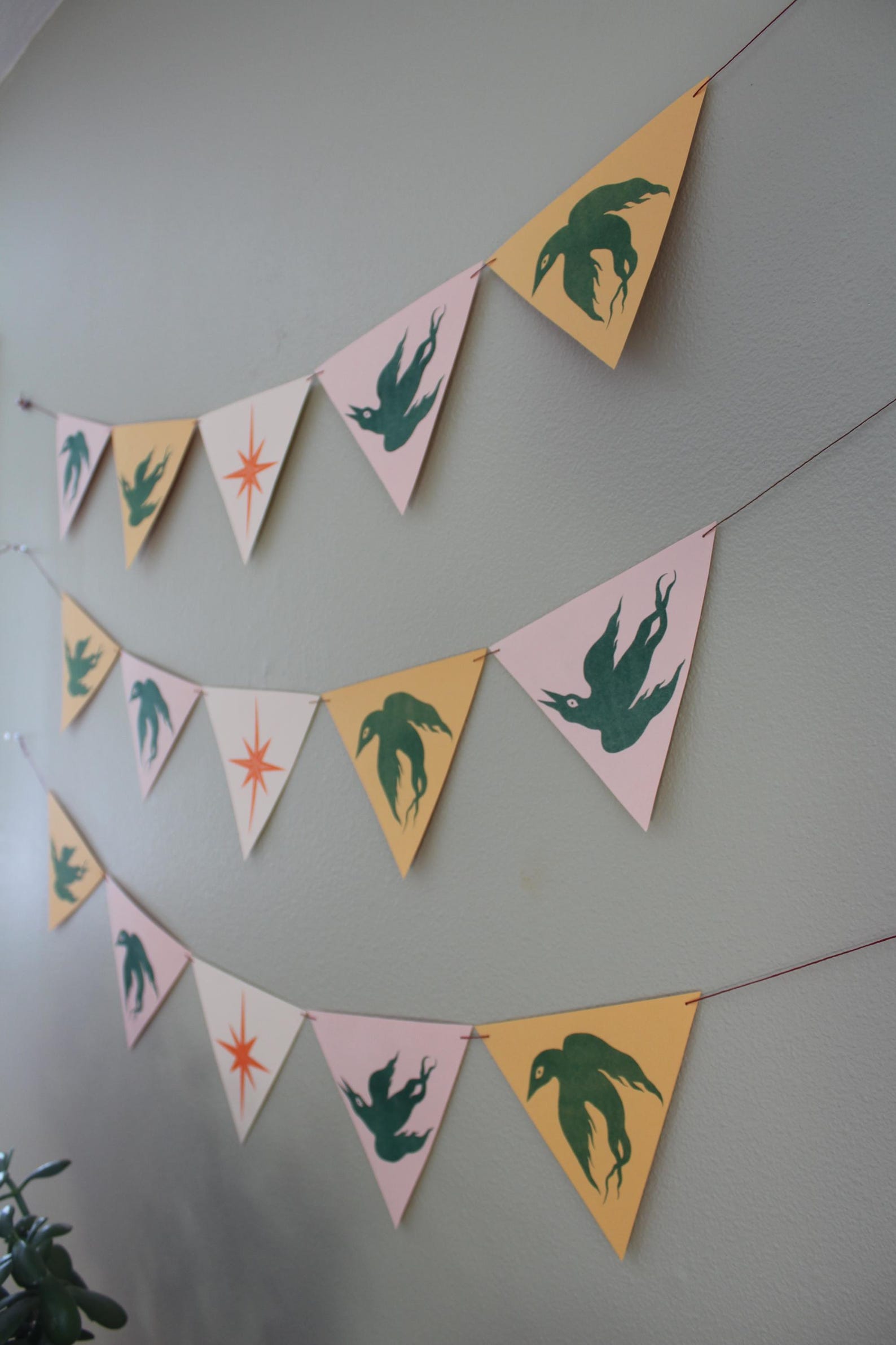 Bird Garland - Colorful Paper