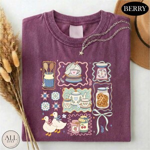 In My Granny Era Shirt, Comfort Colors Farmhouse T-shirt, Grandma Core Style Top, Cute Granny Kitchen Sweater, Cozy Cottagecore Graphic Tee image 3