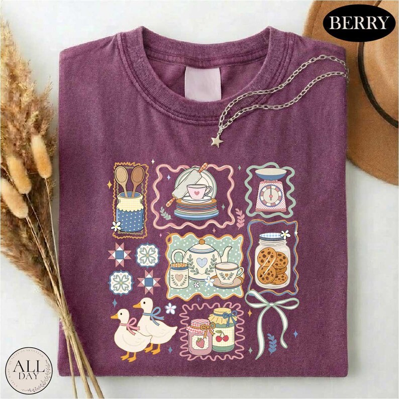 In My Granny Era Shirt, Comfort Colors Farmhouse T-shirt, Grandma Core Style Top, Cute Granny Kitchen Sweater, Cozy Cottagecore Graphic Tee image 3