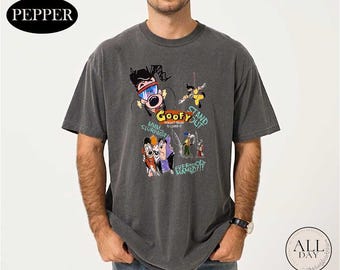Disney A Goofy Movie Characters Shirt, 90s Max Goof & Goofy Tee, Boys Disney Cartoon T-shirt, Magic Kingdom 2026, Disneyland Family Trip Top