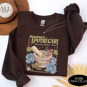 Mao Mao’s Apothecary Shirt, Kawaii Anime Potion Graphic Tee, Comfort Colors Anime Girl Gift, Anime Lover Tshirt, Poison Tester Manga Sweater image 7