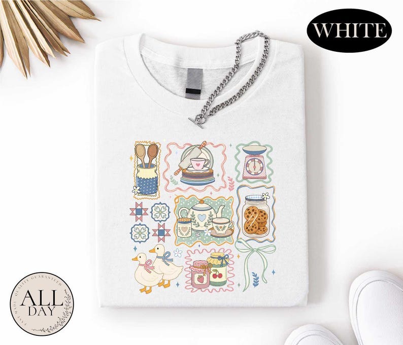 In My Granny Era Shirt, Comfort Colors Farmhouse T-shirt, Grandma Core Style Top, Cute Granny Kitchen Sweater, Cozy Cottagecore Graphic Tee image 6