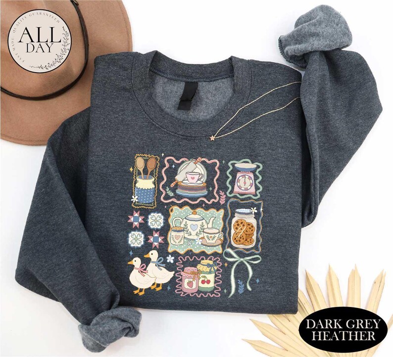 In My Granny Era Shirt, Comfort Colors Farmhouse T-shirt, Grandma Core Style Top, Cute Granny Kitchen Sweater, Cozy Cottagecore Graphic Tee image 7