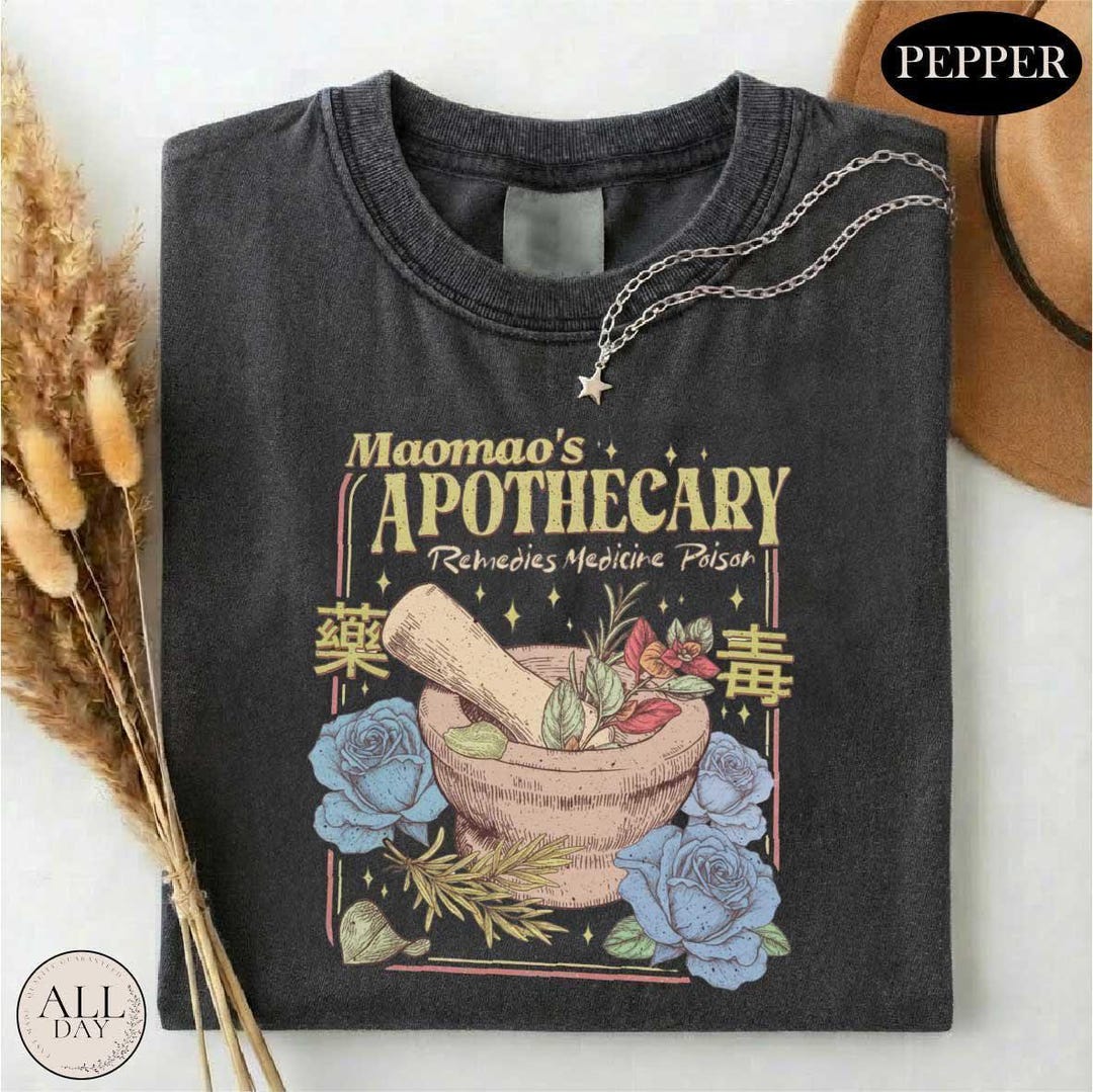 Mao Mao’s Apothecary Shirt, Kawaii Anime Potion Graphic Tee, Comfort Colors Anime Girl Gif
