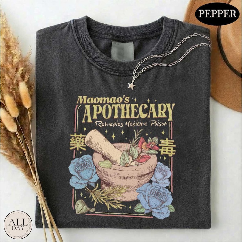Mao Mao’s Apothecary Shirt, Kawaii Anime Potion Graphic Tee, Comfort Colors Anime Girl Gift, Anime Lover Tshirt, Poison Tester Manga Sweater image 1