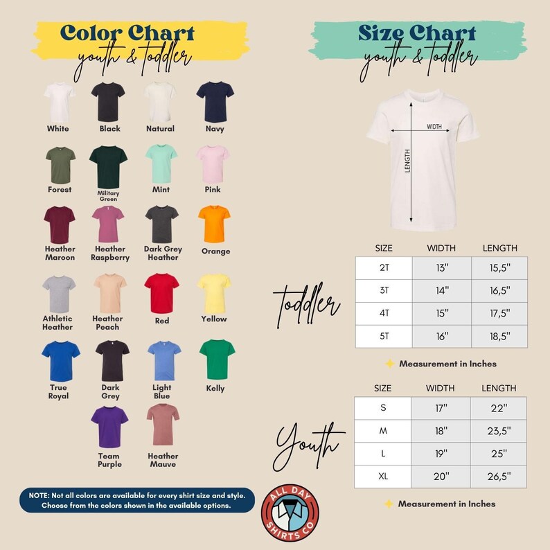 a white shirt with different colors and sizes