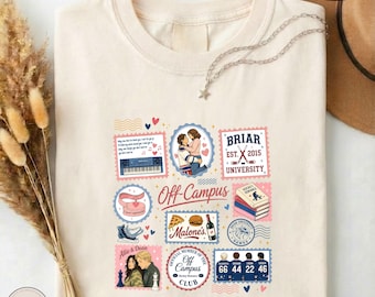 Off Campus Hockey Stamps Shirt, Briar University T-shirt, Hockey Romance Reader Tee, Graham 44 Reading Top, Comfort Colors BookTok Apparel