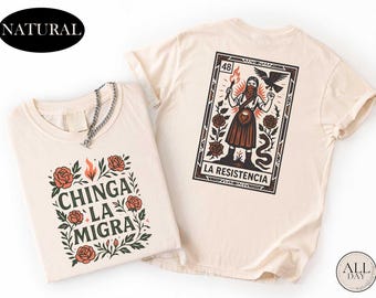 Chinga La Migra Shirt, Latina Activist T-shirt, Anti ICE Political Tee, La Resistencia Latinx Top, Abolish ICE Sweater, Cultural Protest Tee