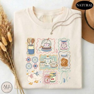 In My Granny Era Shirt, Comfort Colors Farmhouse T-shirt, Grandma Core Style Top, Cute Granny Kitchen Sweater, Cozy Cottagecore Graphic Tee image 4