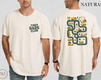 Chemise club des papas fatigués, sweat-shirt papa construction, t-shirt papa rigolo, dessus de tapis de jeu piste de voiture, t-shirt cadeau fête des pères, vêtements d'anniversaire papa