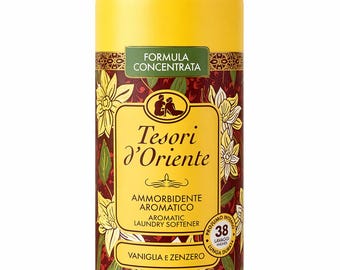 Suavizante de telas Tesori d’Oriente con fragancia de lujo: aroma duradero para la ropa (vainilla, hammam, ayurveda, bizantino, almizcle) – 38 lavados