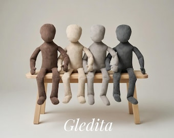 Gledita Therapy Doll | Poseable & Demonstration Doll | Therapist Tool, Psychology, Counseling, Drama Education Resource Handmade, 65 cm tall