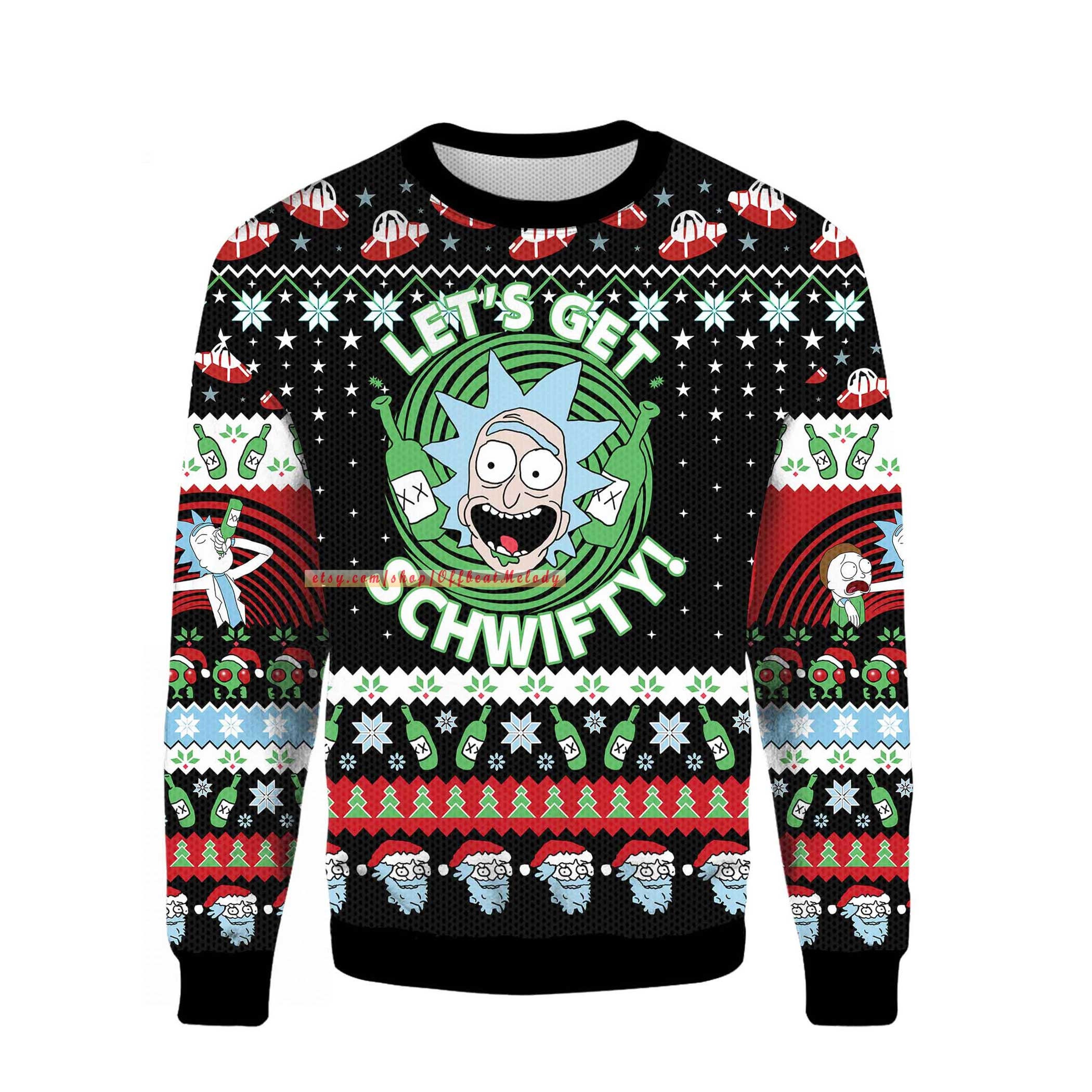 Rick and Morty Christmas Sweater - Etsy 