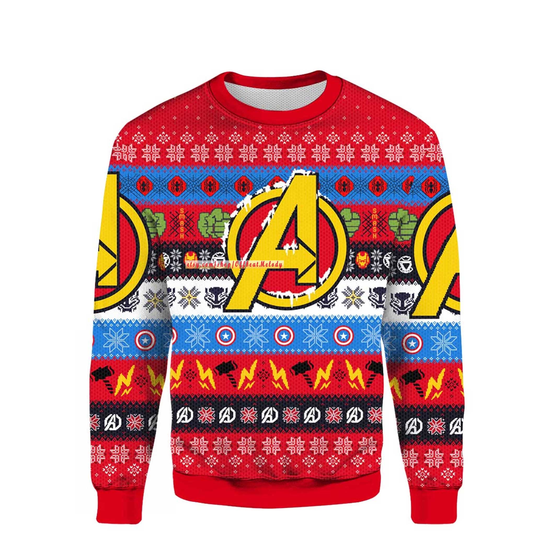 Discover Avengers Merry Christmas Ugly 3D Sweater