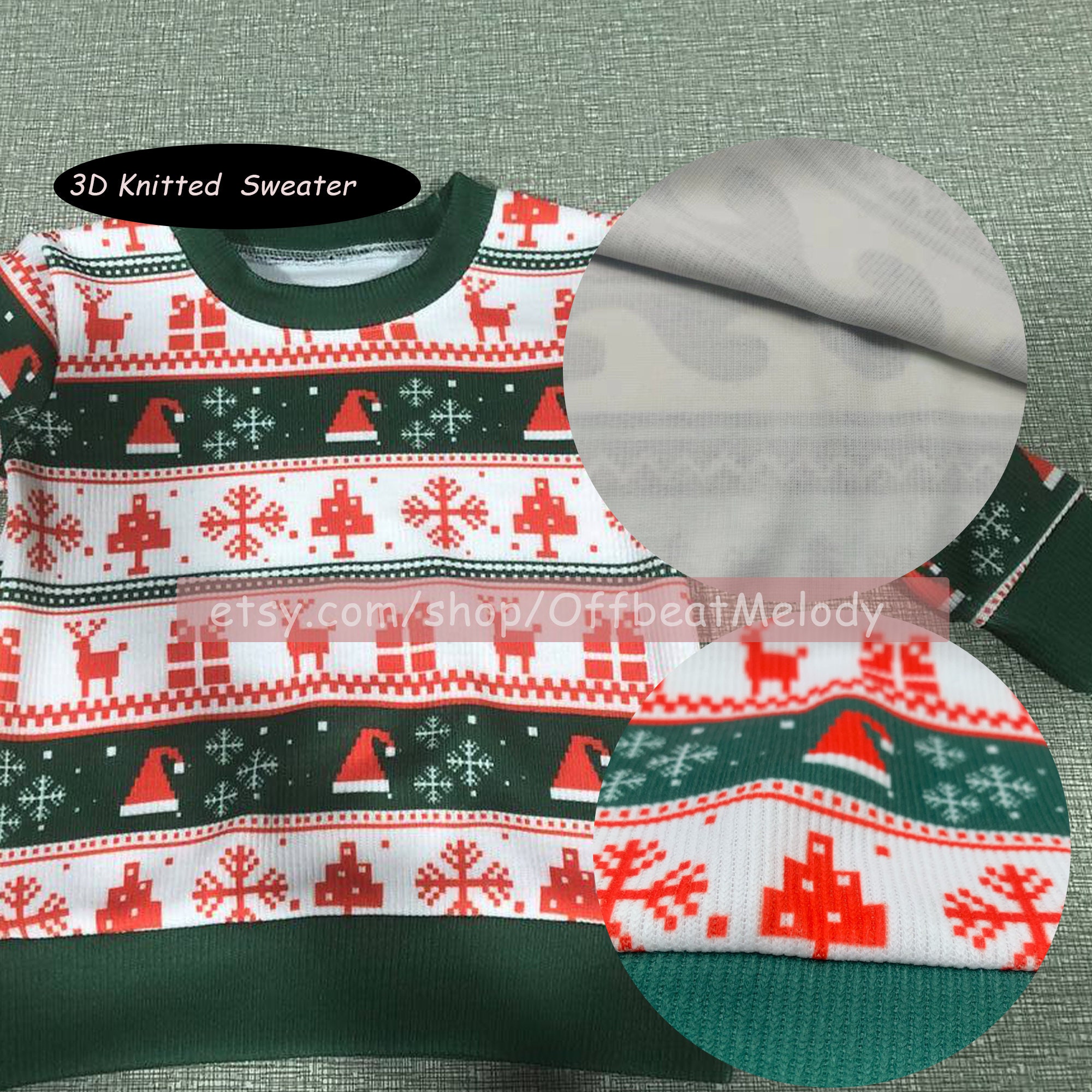 Dunkin Donuts Ugly Christmas 3D Sweater