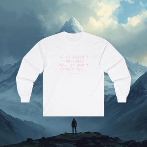 1337 Speak Maglietta a maniche lunghe 1F 1T D035N'7 CH4LL3N63 Y0U - Maglietta Growth Mindset