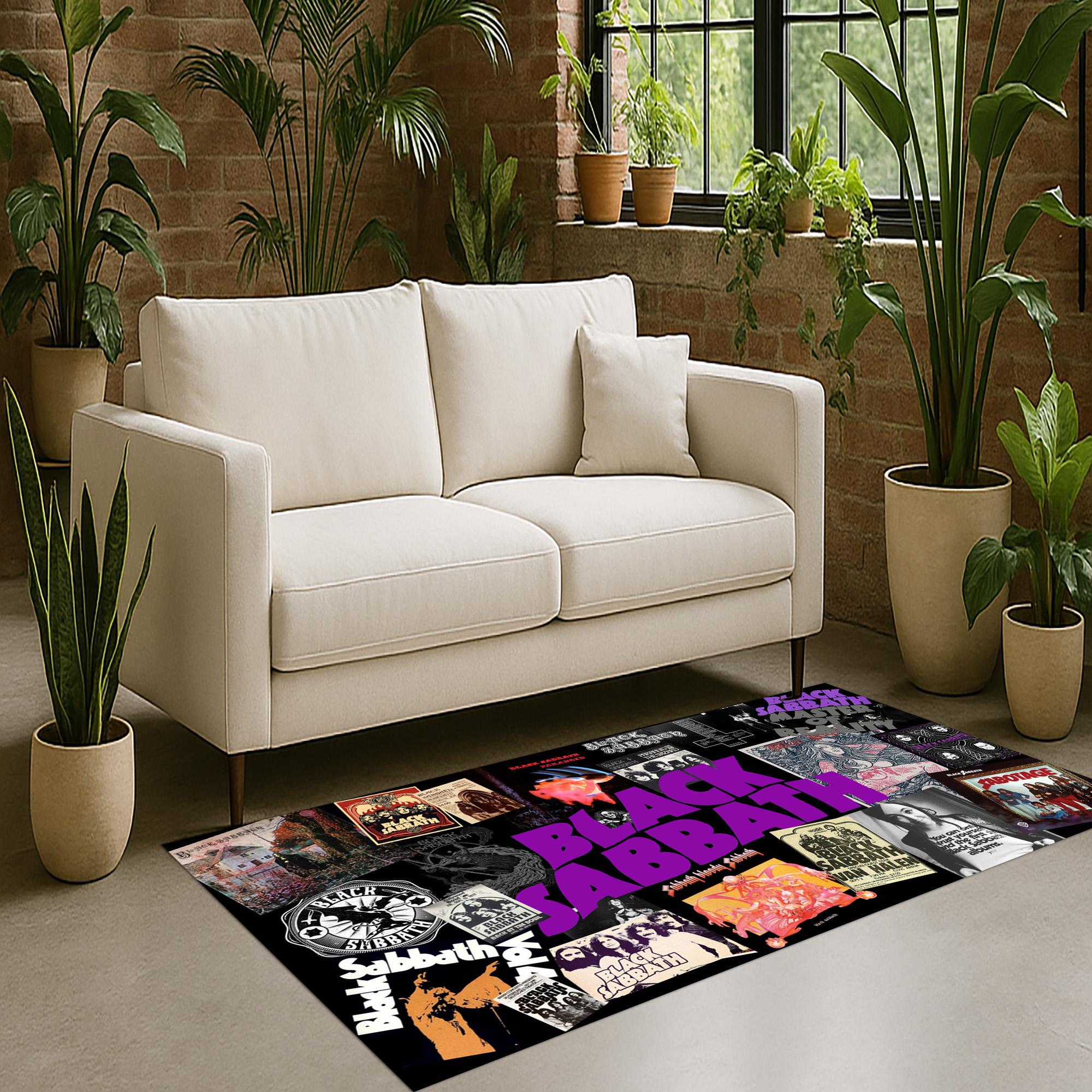 Black Sabbath Rug: Heavy Metal Music Room Decor - Etsy