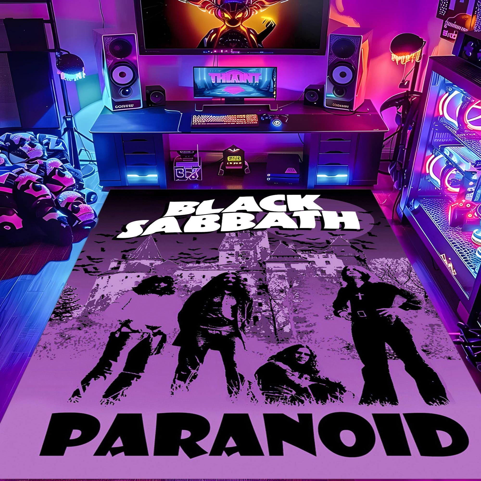 Black Sabbath Rug: Heavy Metal Music Decor, Rock Band Carpet - Etsy